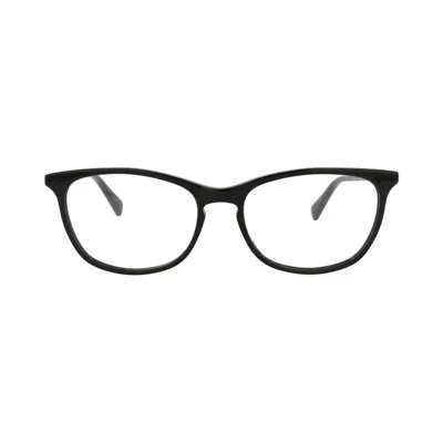 Pre-owned Gucci Round-frame Acetate Optical Frames 'black/transparent' | Women's Size Onesize