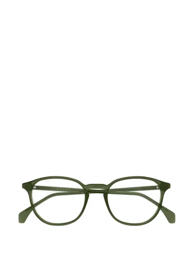 Gucci Round-frame Glasses In Green
