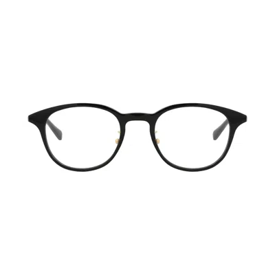 Pre-owned Gucci Round-frame Recycled Acetate Optical Frames 'black/transparent' | Women's Size Onesize