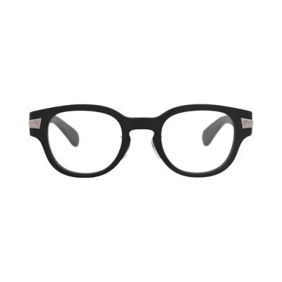 Pre-owned Gucci Round-frame Recycled Acetate Optical Frames 'black/transparent' | Women's Size Onesize