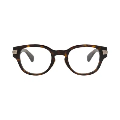 Pre-owned Gucci Round-frame Recycled Acetate Optical Frames 'havana/transparent' | Brown | Women's Size Onesiz