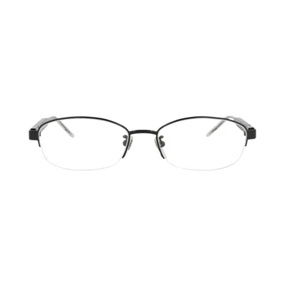 Pre-owned Gucci Round-frame Titanium Optical Frames 'black/transparent' | Women's Size Onesize