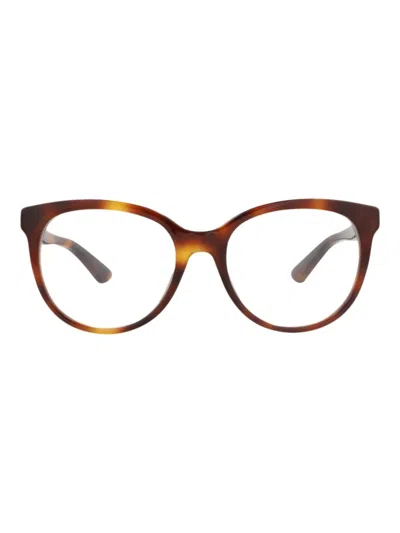 Gucci Round/oval Women's Optical Frames - Gg0329o Style In Brown