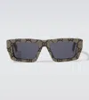 Gucci Rowcut Rectangular Sunglasses In Green