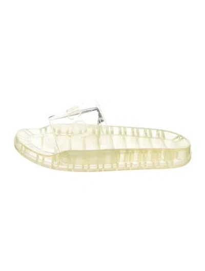 Pre-owned Gucci Rubber Flip Flops In Transparent
