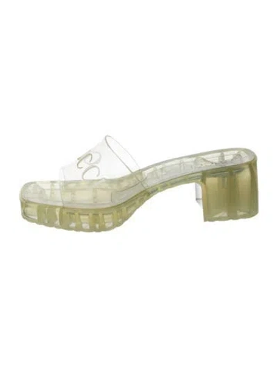 Pre-owned Gucci Rubber Graphic Print Slides