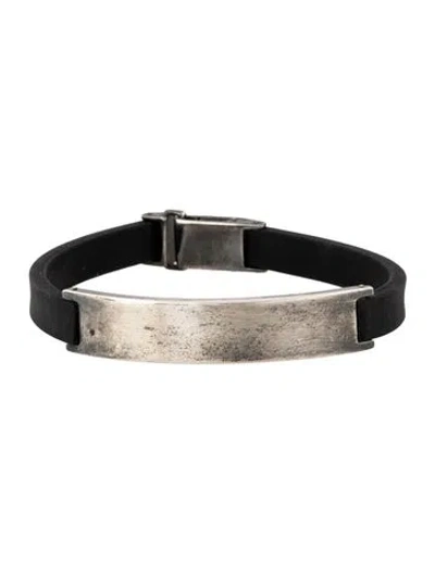 Pre-owned Gucci Rubber Id Bracelet In Multicolor