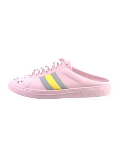 Pre-owned Gucci Rubber Mules In Pink