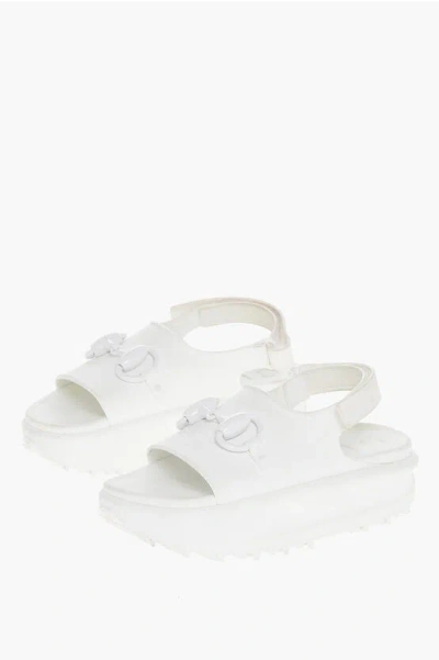 Gucci Rubber Sandals With Iconic Sandals In White