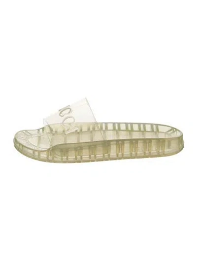 Pre-owned Gucci Rubber Slides