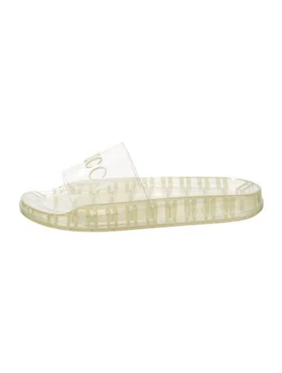Pre-owned Gucci Rubber Slides