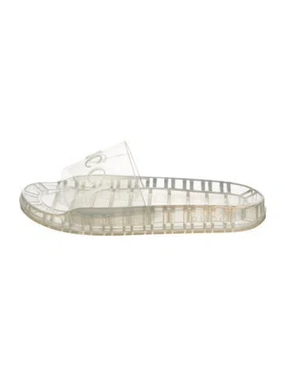 Pre-owned Gucci Rubber Slides W/ Tags In Transparent