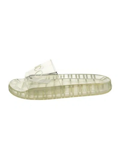 Pre-owned Gucci Rubber Slides W/ Tags In Transparent