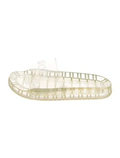 Pre-owned Gucci Rubber Slides W/ Tags In Transparent