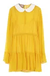 GUCCI GUCCI RUFFLED CHIFFON DRESS