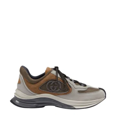 Gucci Run Interlocking G Sneakers In Multicolor