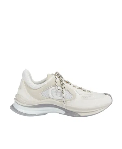 Gucci Run Interlocking G Sneakers In White