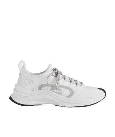 Gucci Run Lace-up Sneakers In White