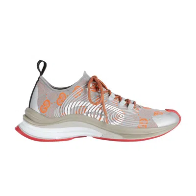 Pre-owned Gucci Run Sneaker 'grey Orange' | Men's Size 8.5 In Gray