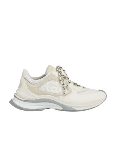 Gucci Run Suede Sneakers In Nude