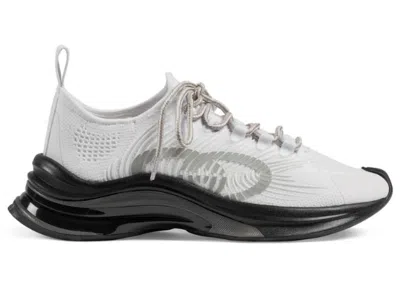 Pre-owned Gucci Run (women's) Sneakers In White/grey/black In Multi