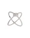 Gucci Running Gg 18k 0.60 Ct. Tw. Diamond Ring (authentic Pre-loved) In Metallic