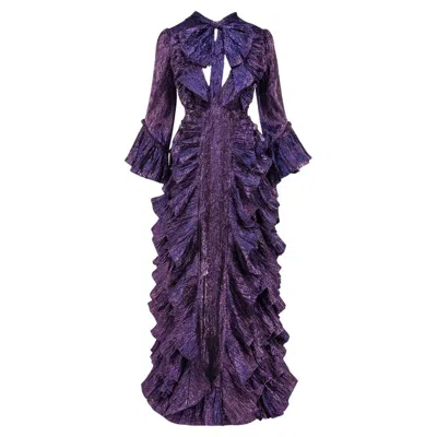 Pre-owned Gucci Runway/editorial Runway Evening Gown Fall/winter 2017 Size 40it In Black