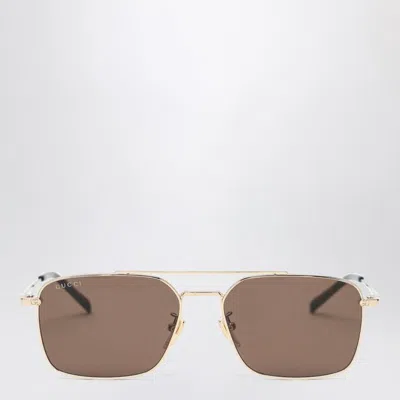 Gucci Ruthenium Colored Sunglasses With Bridge
