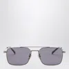 Gucci Ruthenium Colored Sunglasses With Bridge Women In Black
