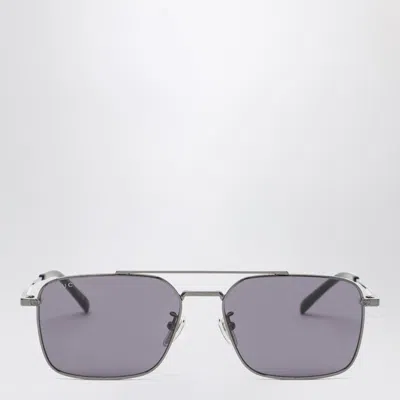 Gucci Ruthenium Colored Sunglasses With Bridge Women In Black