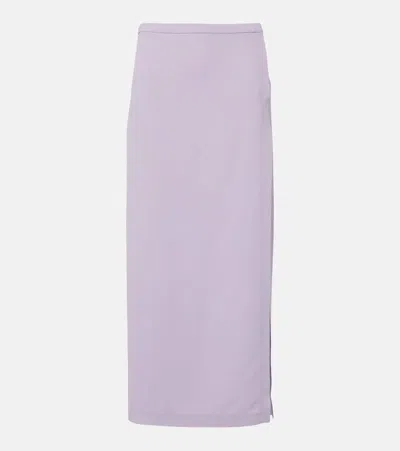 Gucci Sablé Midi Skirt In Dusty Wisteria