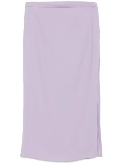 Gucci Sable Midi Skirt In Purple