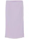 Gucci Mid-length Acetate Blend Sable Skirt In Purple