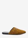 Gucci Men Brown Mule With Horsebit On The Front And All-over Gg Motif In Suede Man In Brown