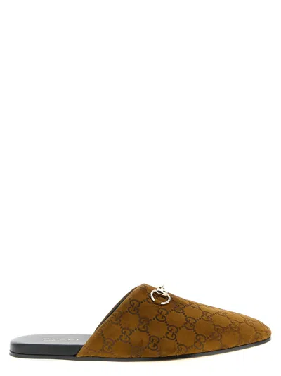 GUCCI GUCCI SABOT SUEDE HORSEBIT