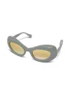 Gucci Sage Color Cat-eye Sunglasses In Multicolor