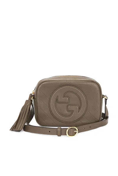 Pre-owned Gucci Sakai Be Green Blondie Camera Bag In Gray
