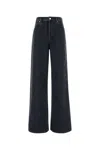 Gucci Women Salte Denim Wide-leg Jeans In Black