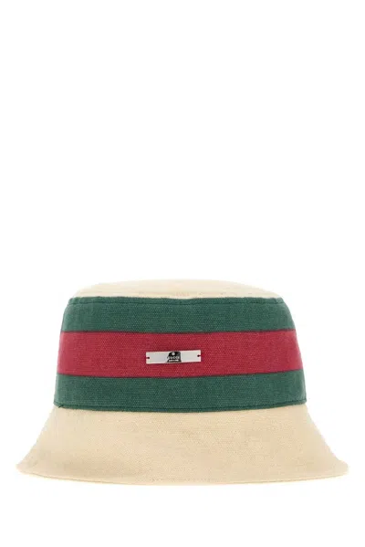Gucci Sand Canvas Bucket Hat In Beige
