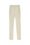 Gucci Cotton Pleated Trousers With Belt Loops And Button Pockets