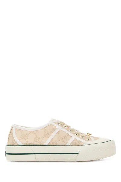 Gucci Sand Lace Sneakers In Multi