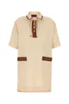 Gucci Linen Mini Dress Bow Detail