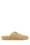 Gucci Horsebit Gg Suede Shearling Mules In Butterscbutterbutt