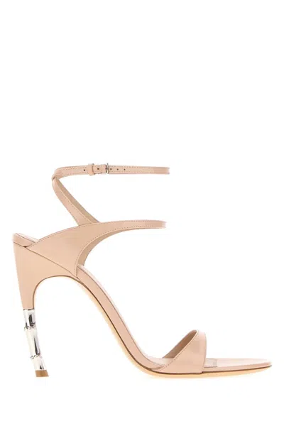 Gucci Castello Leather Sandals In Multi