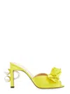 Gucci Women Sandal With Spheres In Yellow