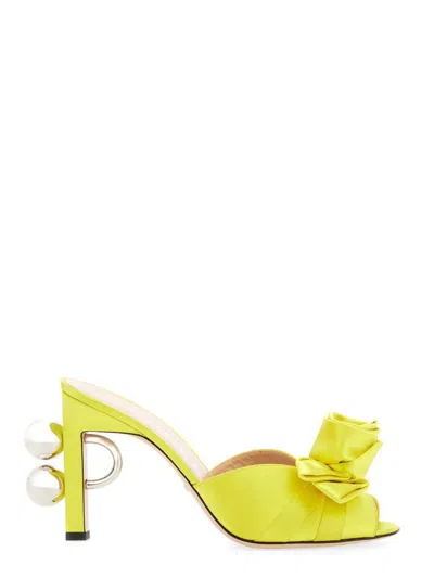 Gucci Sandal With Spheres In Yellow