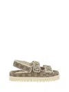 Gucci Beige Gg Canvas Sandals
