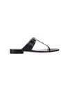 Gucci Women's Flip-flops With Leather Clamp Sandal