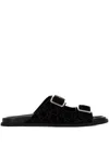 Gucci Rhein Open Suede Leather Sandals
