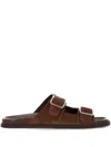 Gucci Gg Slide Sandals In Brown